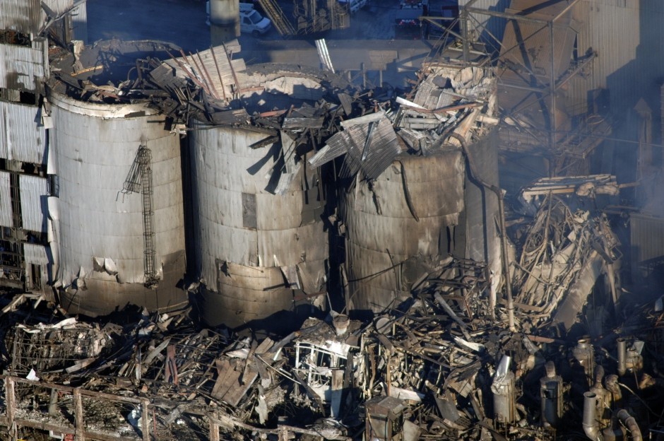 Explosión por polvo combustible