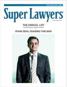 Super Lawyers Rising Stars - Raising the Bar