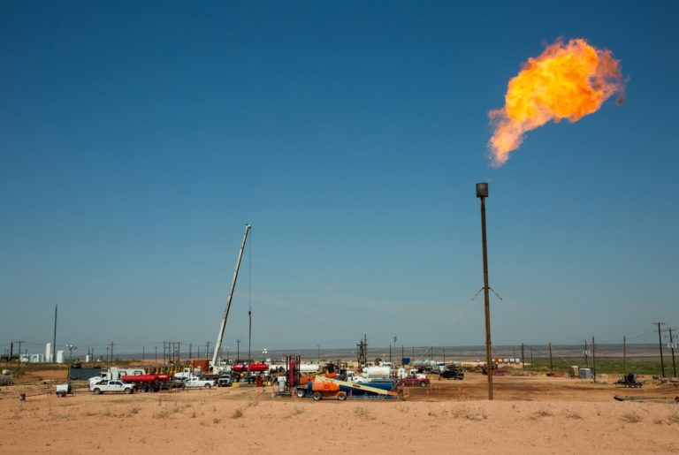 Permian Basin Methane Emissions at PreCOVID Levels Texas Oilfield