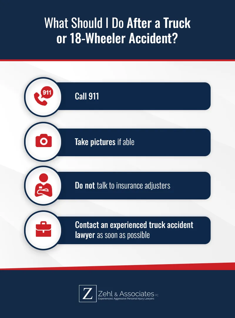 What Should I Do Immediately After a Truck or 18-Wheeler Accident?